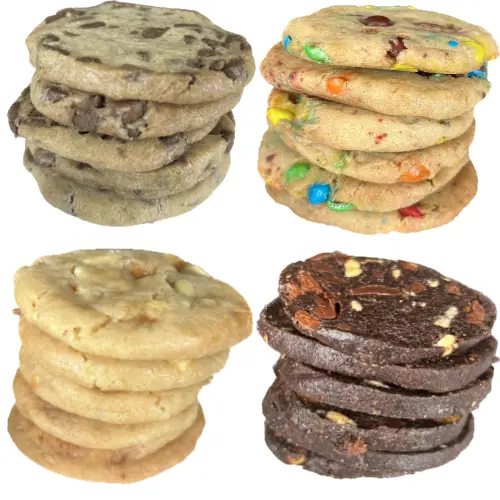 image showing fundraising cookie dough baked in stacks